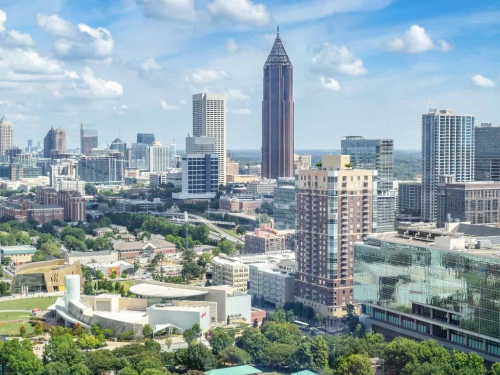 atlanta skyline during the daytime