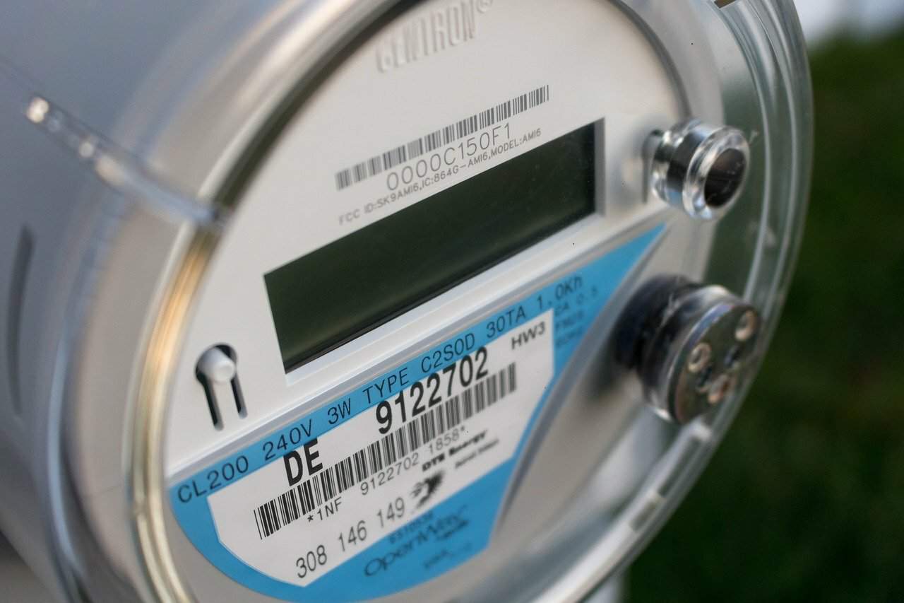 Close up of an electrical meter.