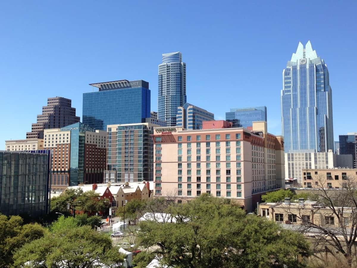 daytime view of austin skyline