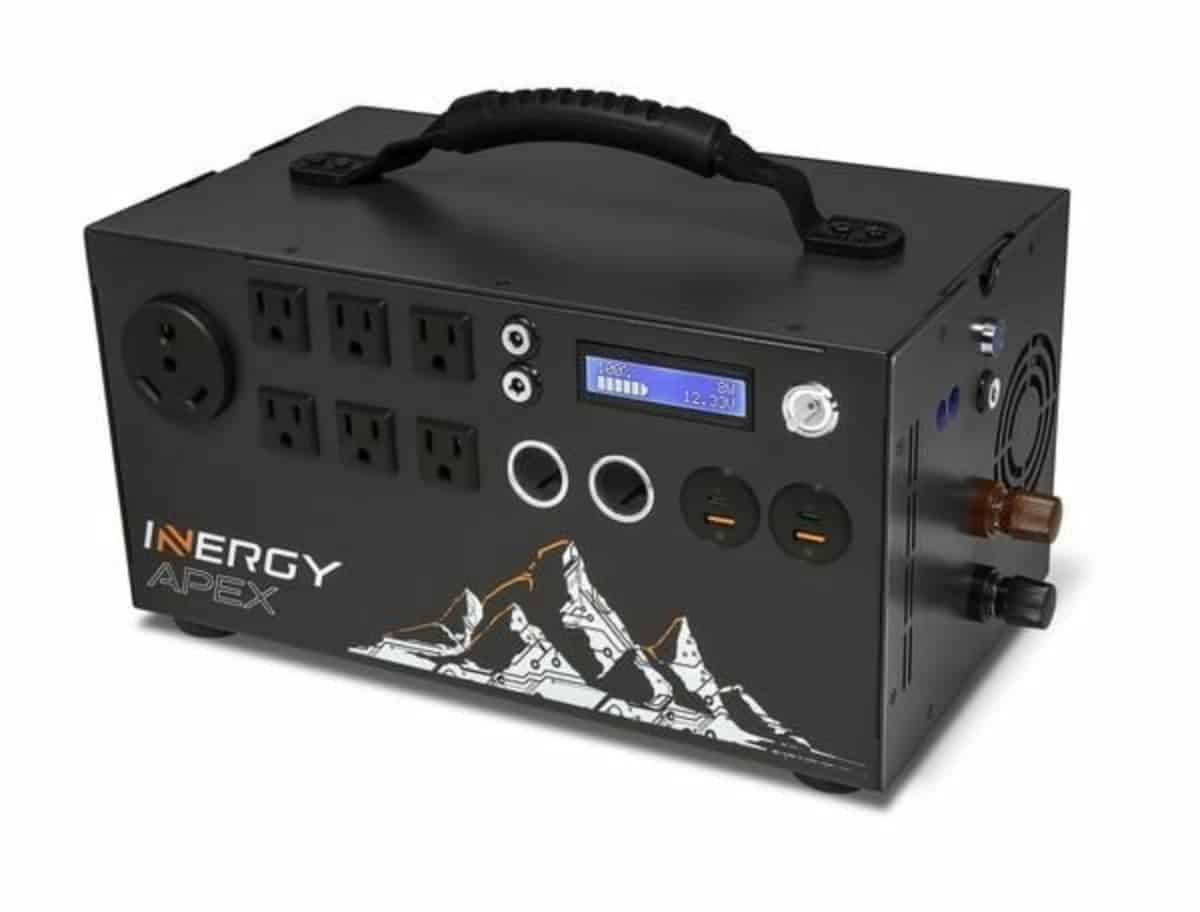 an inergytek solar power backup generator or battery for power outage or rolling blackout