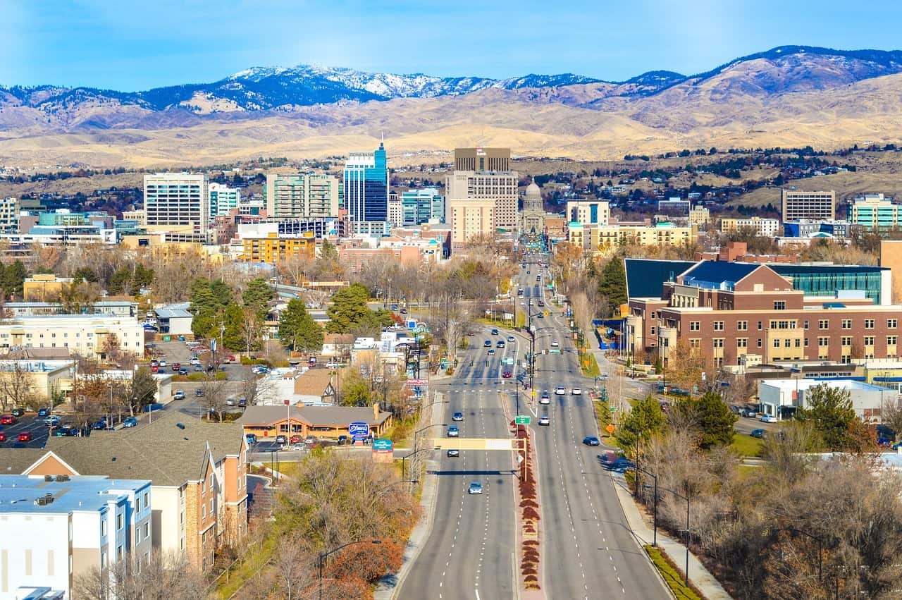 Cityscape view of Boise, Idaho.