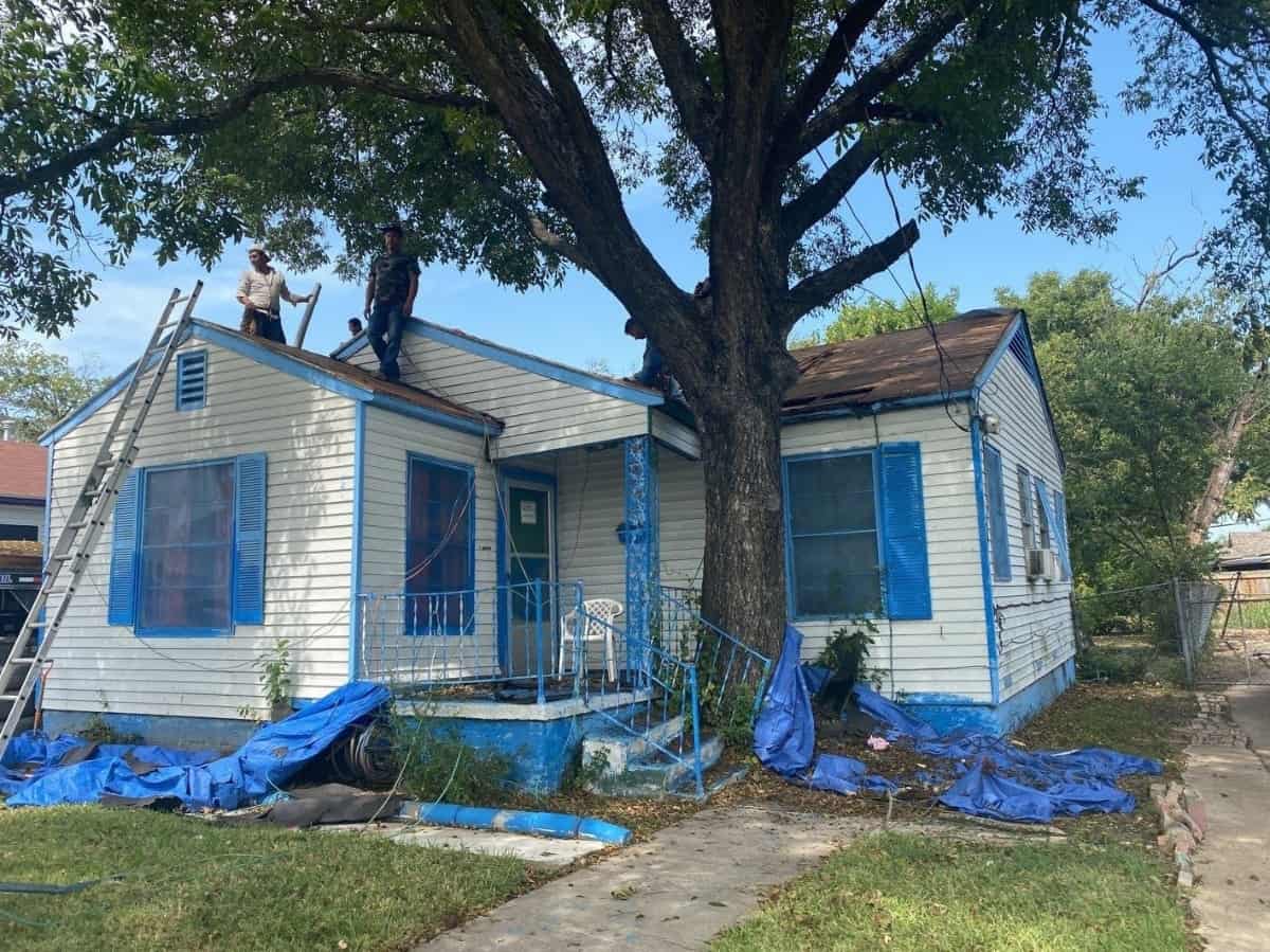 the front of mr. medlocks home from rebuilding together north texas