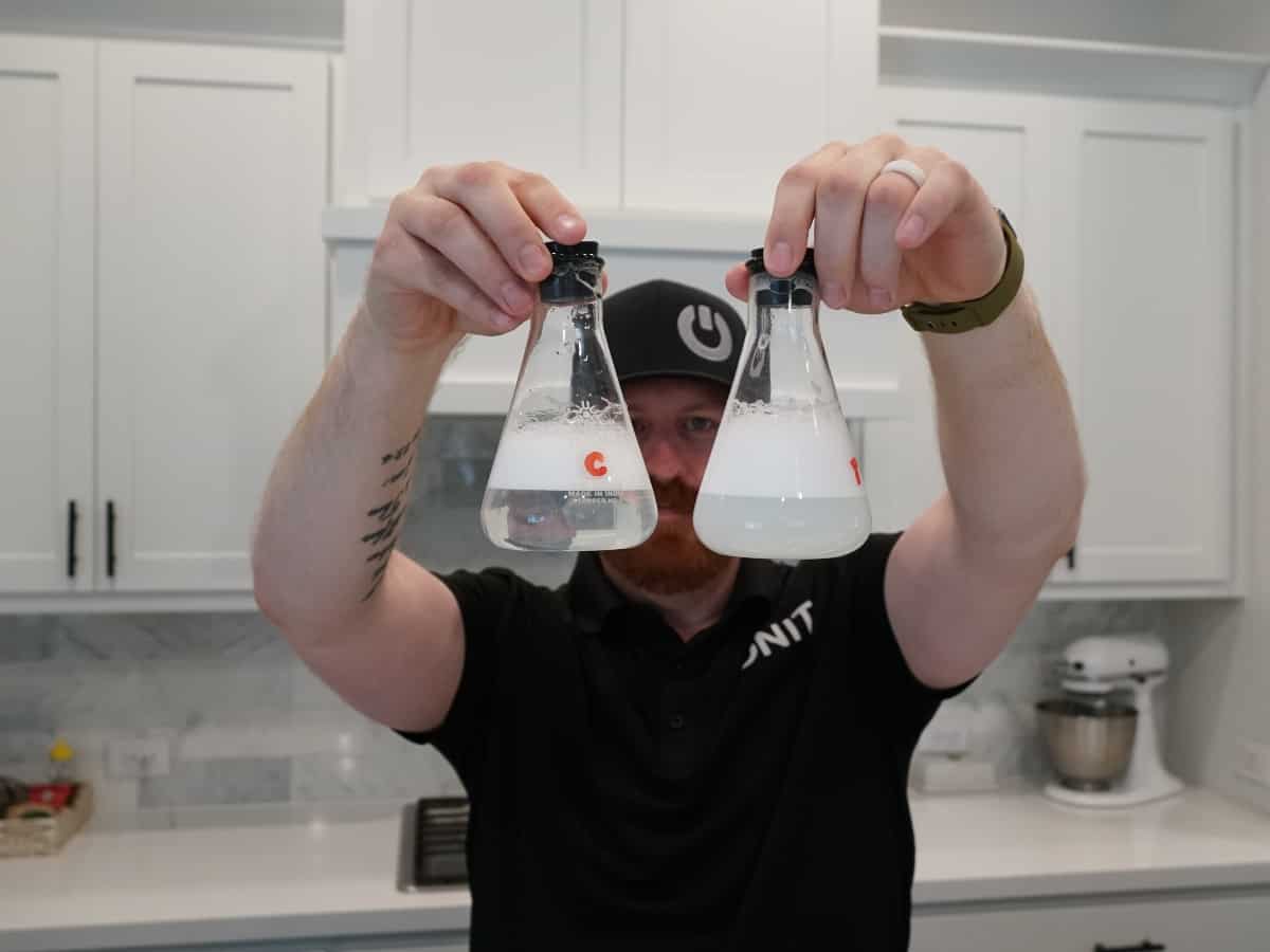 an image of an ONIT Home water test technician