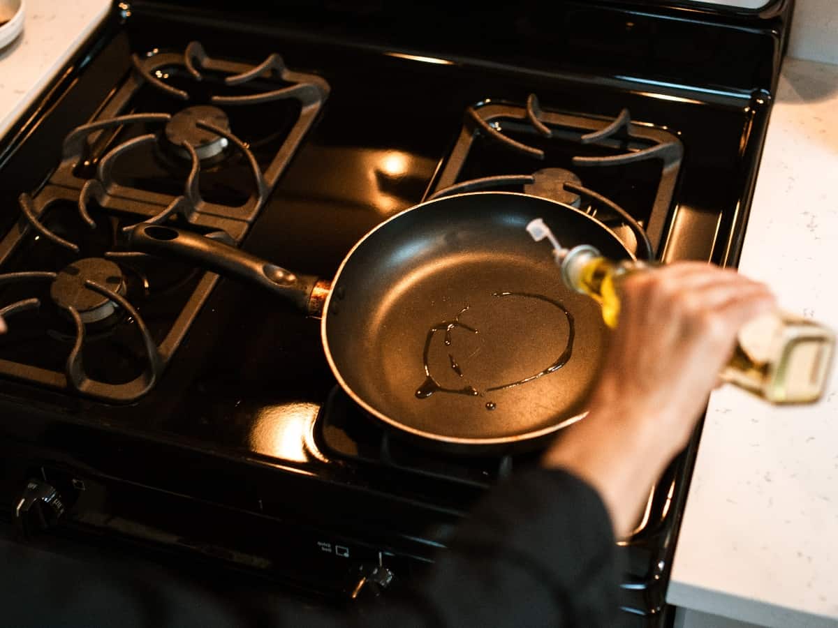 a nonstick teflon pan that has been linked to PFAS contaminations