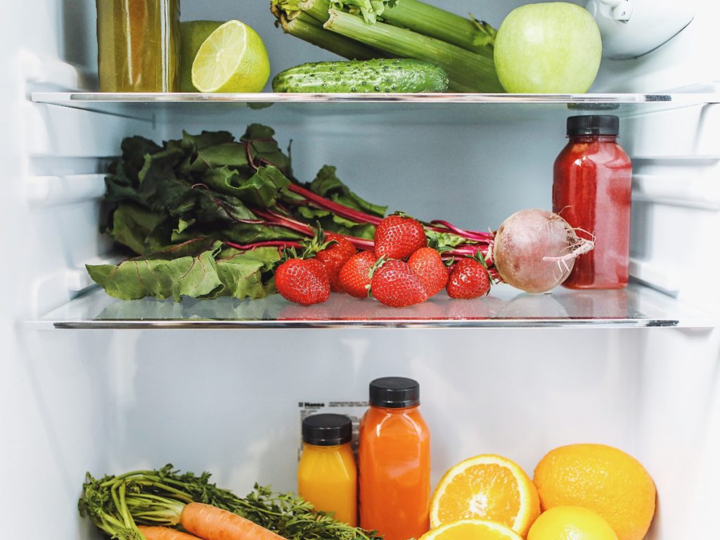 a look at food inside a cold refrigerator