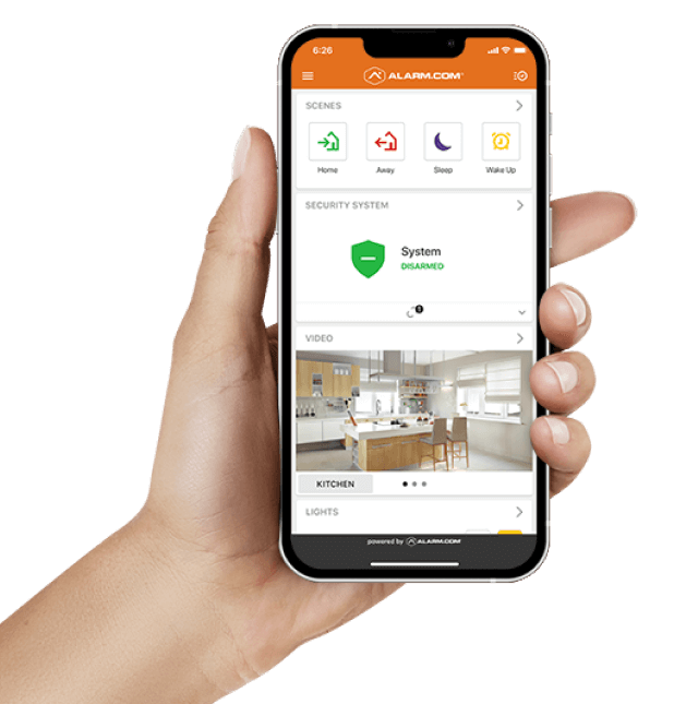 Alarm.com phone app