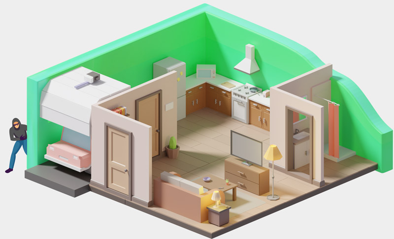 house illustration