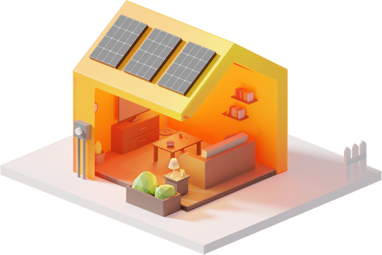 house with solar panels