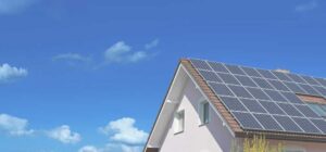 house with solar panels