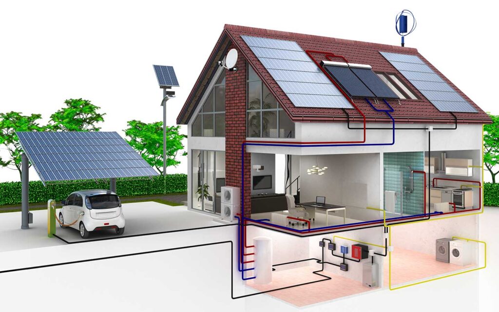 diagram of solar panel system