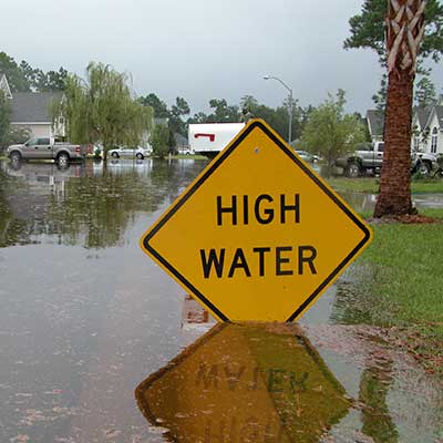 high water sign