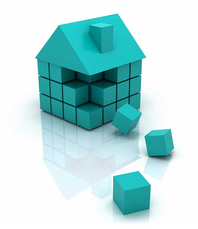 house made of blocks