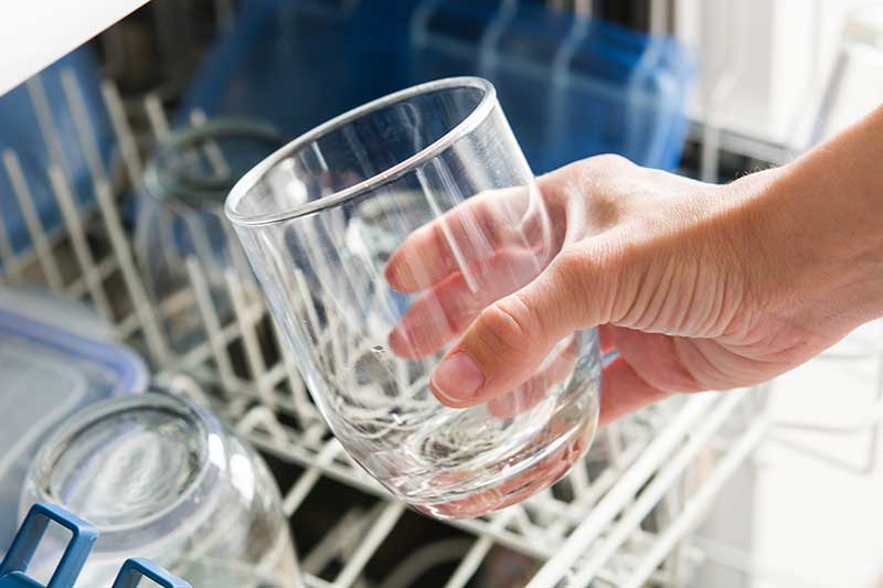 water spots on dishwasher glasses