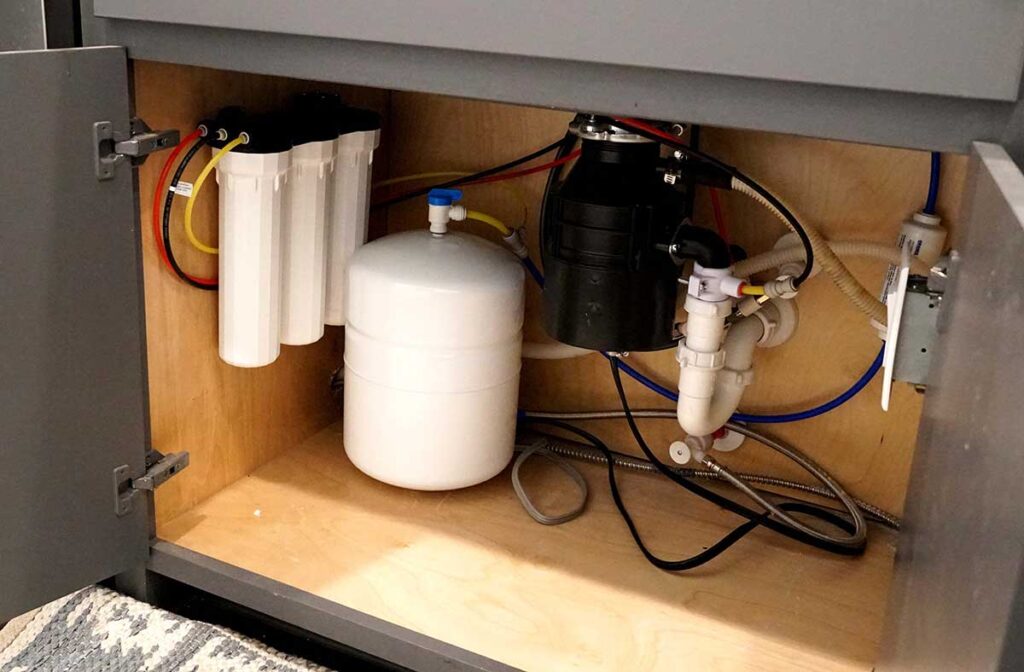 RO system under sink