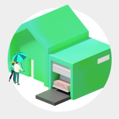 house with couple considering home insurance